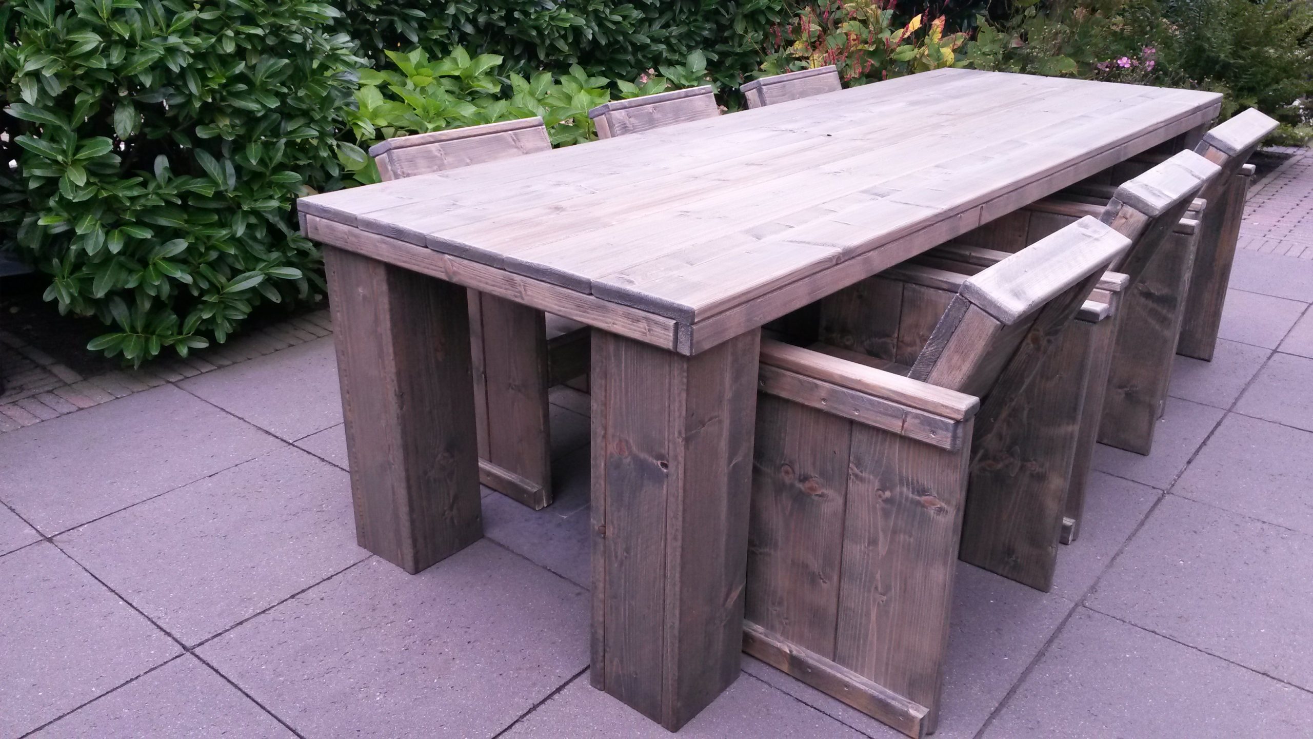 verdacht zomer vriendelijke groet Eettafel steigerhout met blokpoot | Steigerhouten meubelen - Wood Sixteen